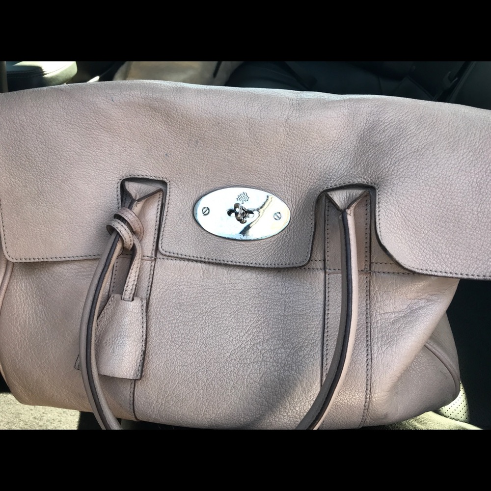 Authentic Bayswater Mulberry, neutral w/ hardware
